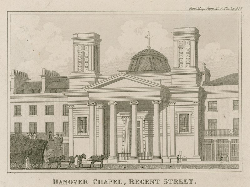 Capilla de Hannover, Regent Street, Londres de English School