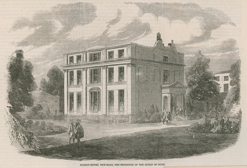 Harley House, New Road, Londres, residencia de la Reina de Oude de English School
