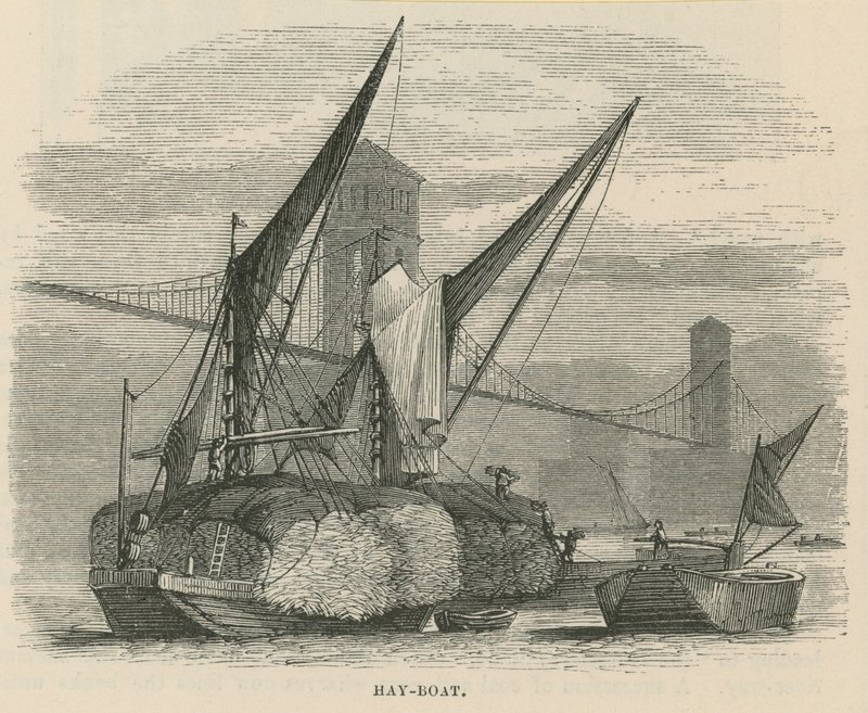 Barco de heno en el Támesis de English School