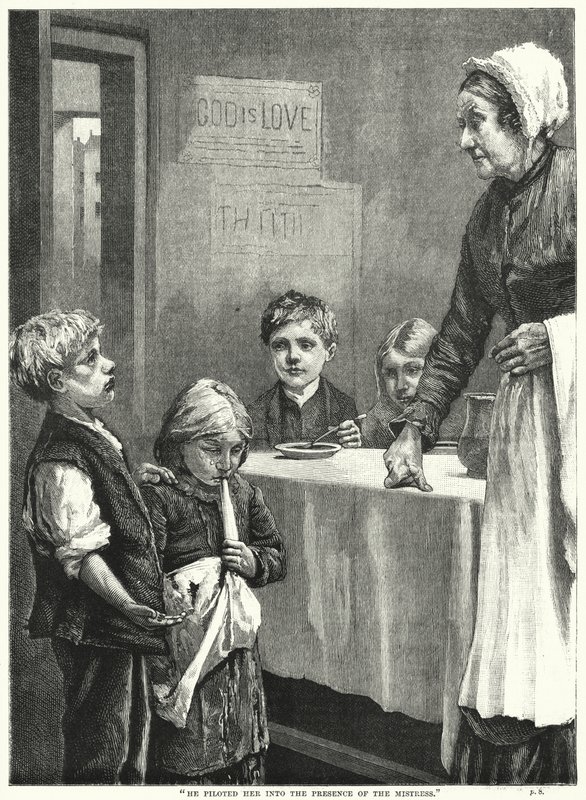 "La guió hacia la presencia de la señora" de English School