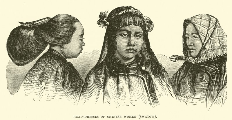 Tocados de mujeres chinas, Swatow de English School