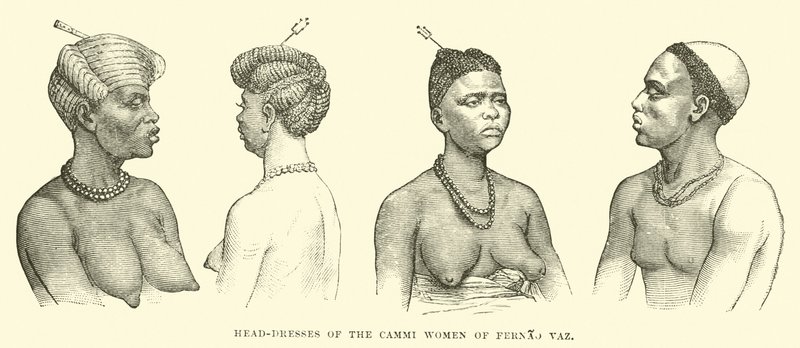 Tocados de las mujeres Cammi de Fernao Vaz de English School