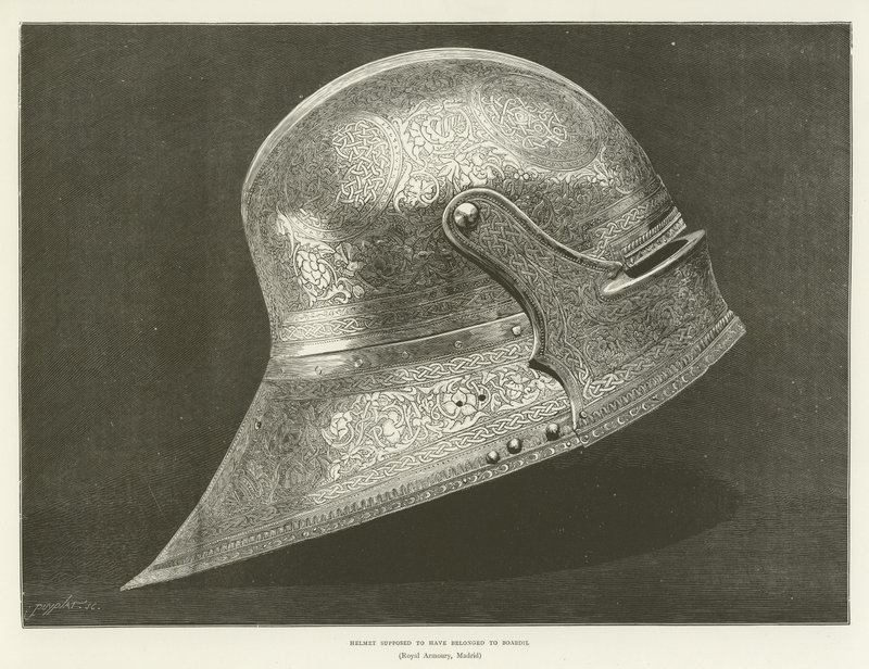 Casco que se supone perteneció a Boabdil de English School