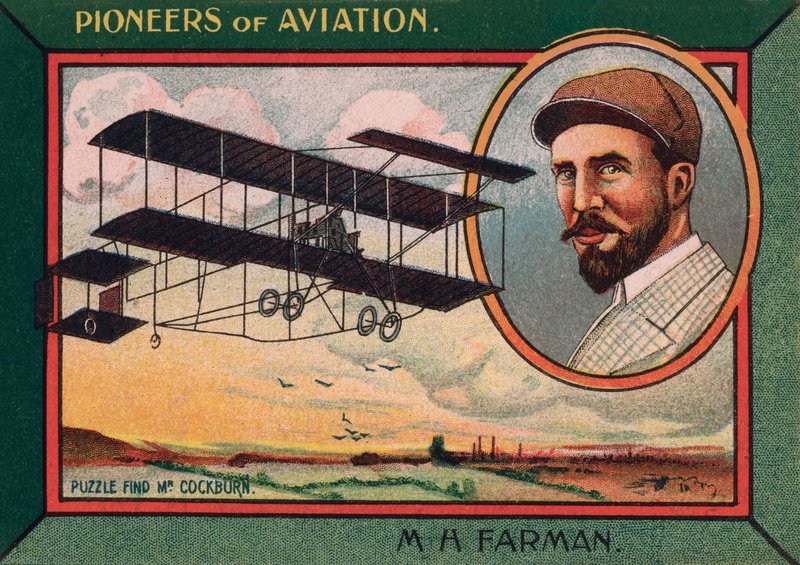 Henri Farman, pionero de la aviación anglo-francesa, diseñador y fabricante de aviones de English School