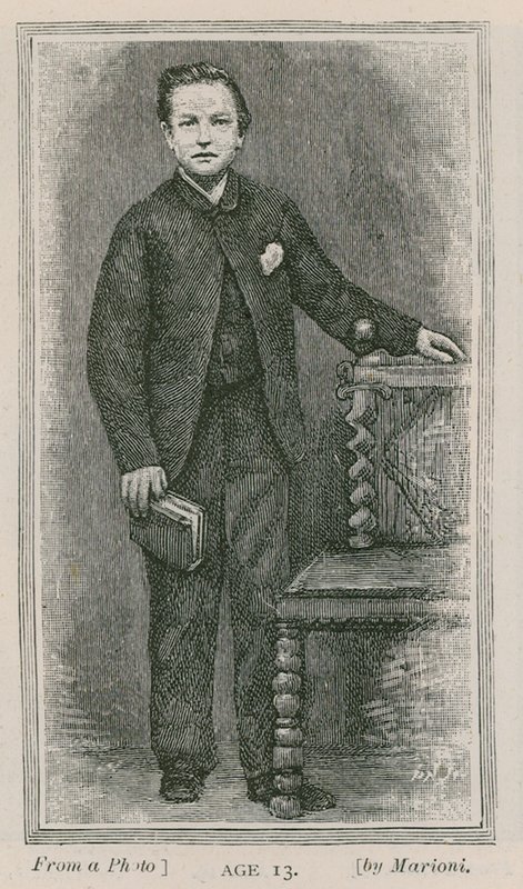 Henry Arthur Jones, dramaturgo, a los 13 años de English School