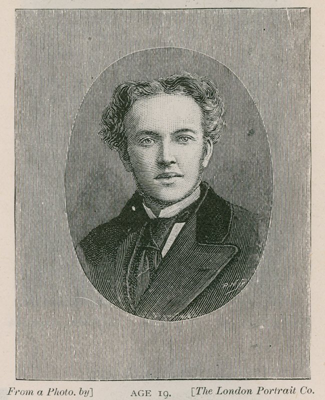 Henry Arthur Jones, dramaturgo, a los 19 años de English School