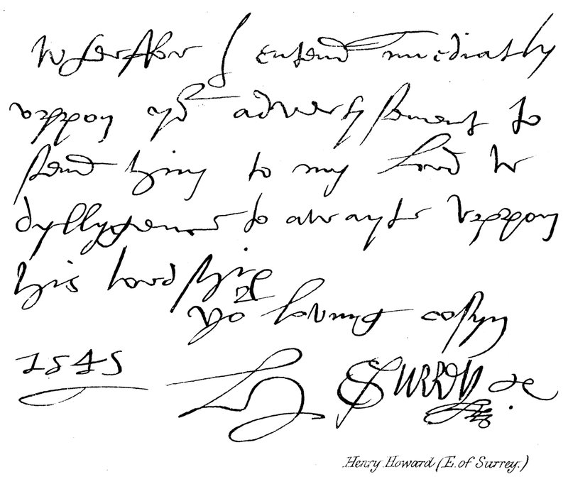 Henry Howard, Conde de Surrey de English School
