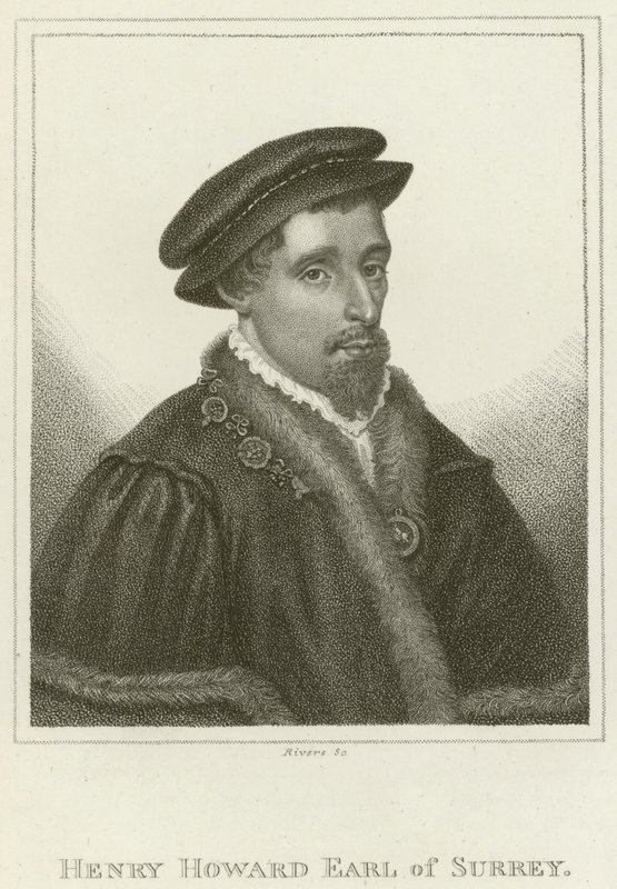 Henry Howard, Conde de Surrey (grabado) de English School