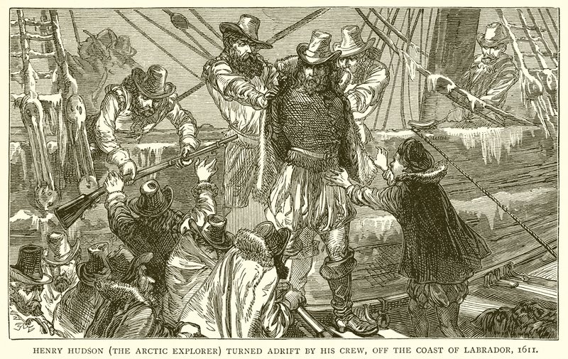 Henry Hudson (el Explorador Ártico) Abandonado por su Tripulación, frente a la Costa de Labrador, 1611 de English School
