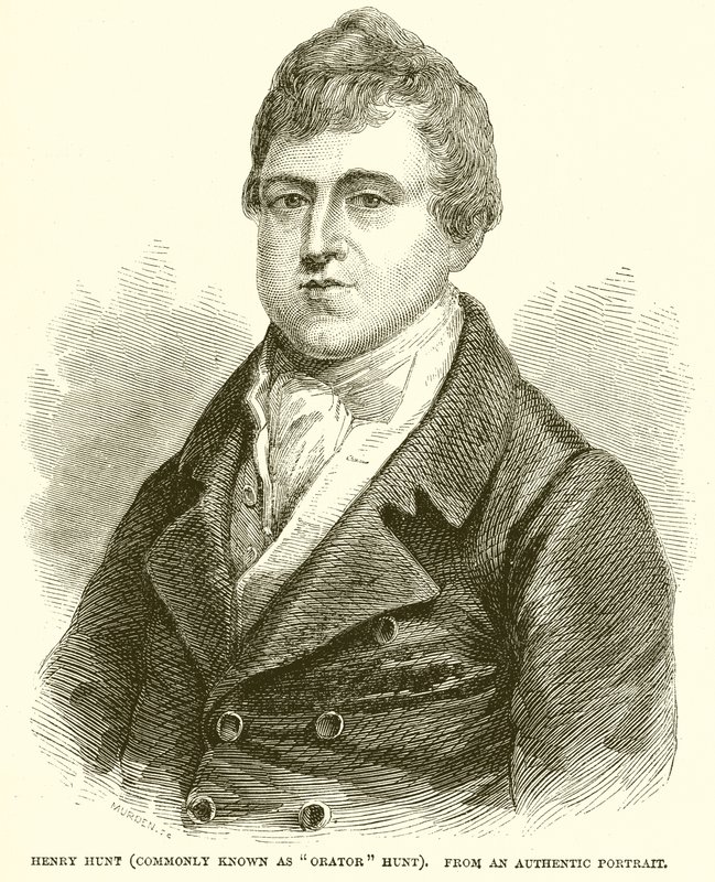 Henry Hunt (conocido como Orator Hunt) de English School
