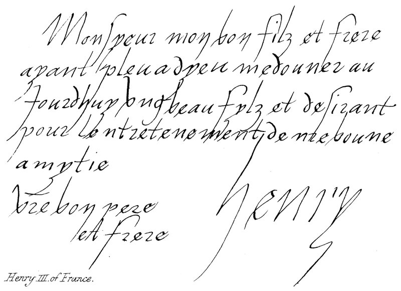 Enrique III de Francia de English School