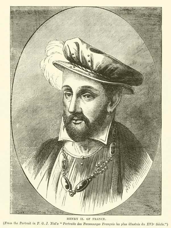 Enrique II de Francia (grabado) de English School