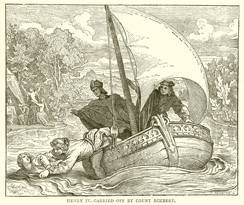 Enrique IV secuestrado por el conde Eckbert de English School