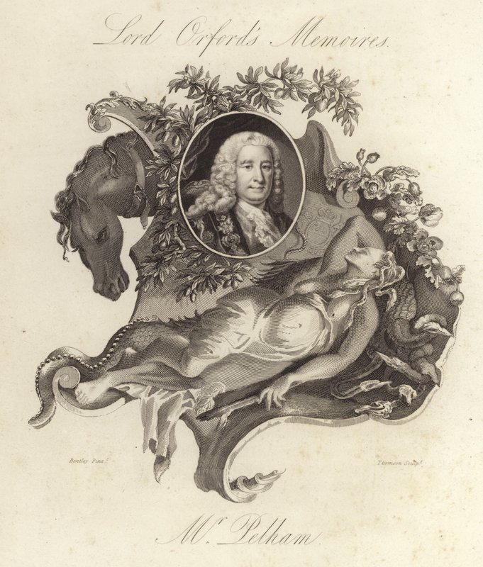 Henry Pelham, político whig británico y primer ministro (grabado) de English School