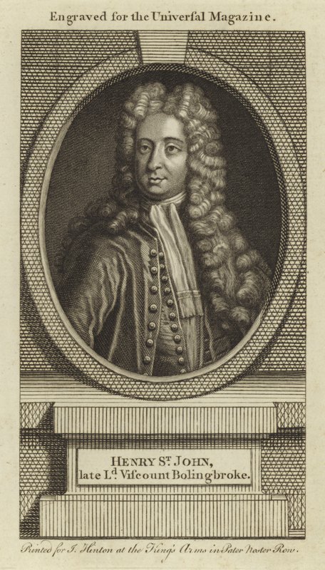 Henry St John, Último Lord Vizconde Bolingbroke de English School