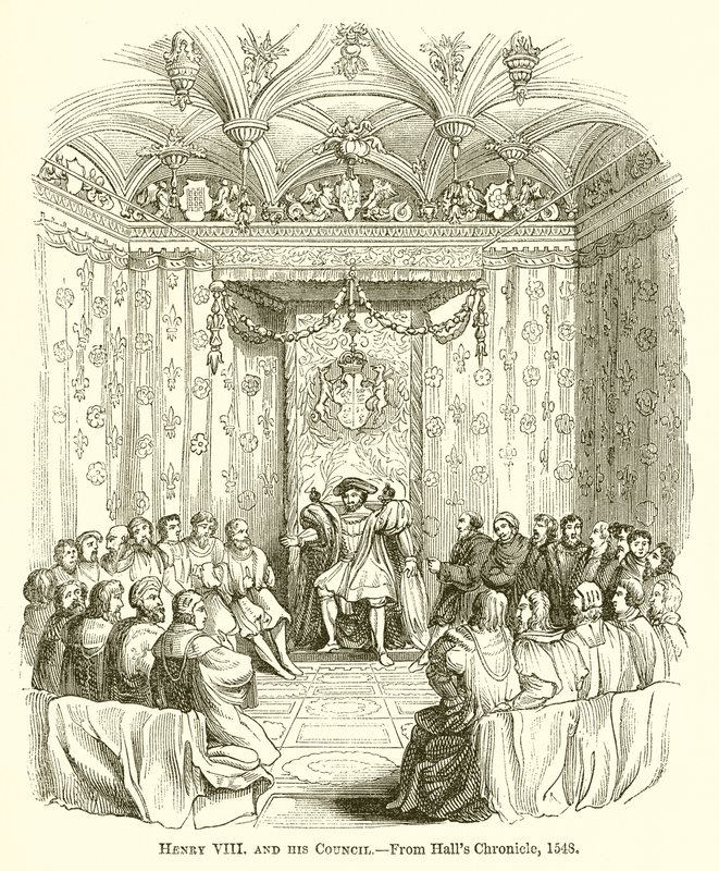 Enrique VIII y su consejo de English School