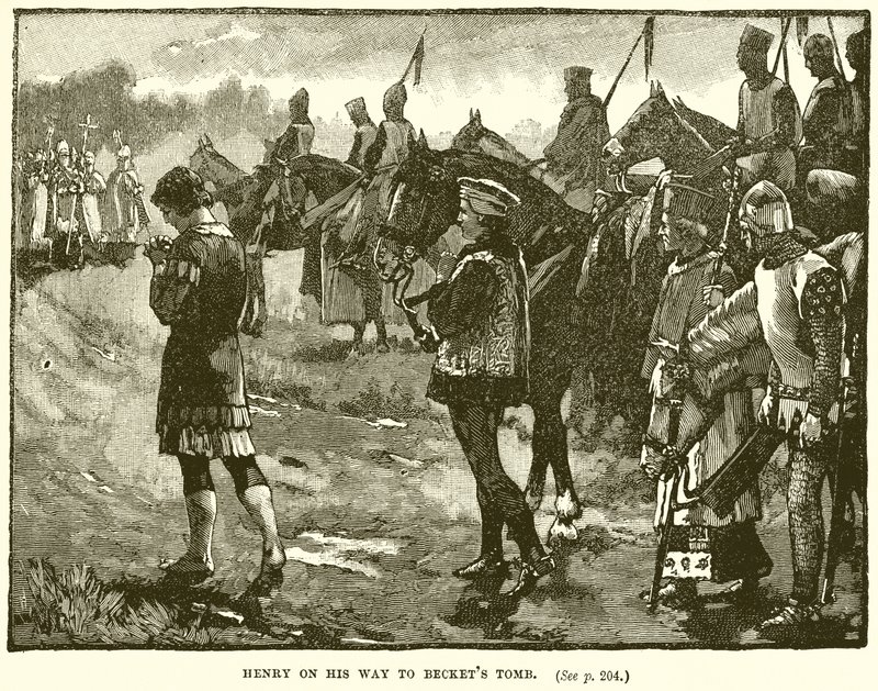Enrique en su camino a la tumba de Becket de English School