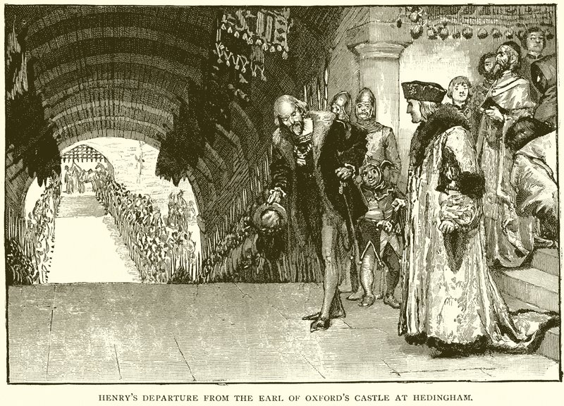 La Partida de Enrique del Castillo del Conde de Oxford en Hedingham de English School