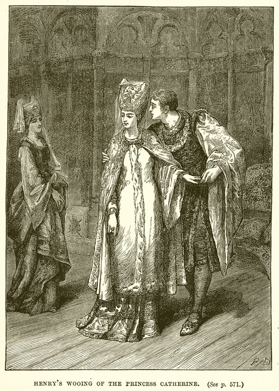 Cortejo de Enrique a la Princesa Catalina de English School