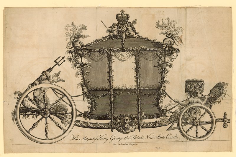 El nuevo coche de estado de Su Majestad el Rey Jorge III de English School