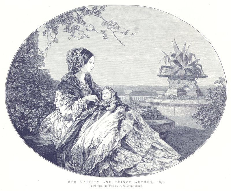 Su Majestad y el Príncipe Arturo, 1850 de English School