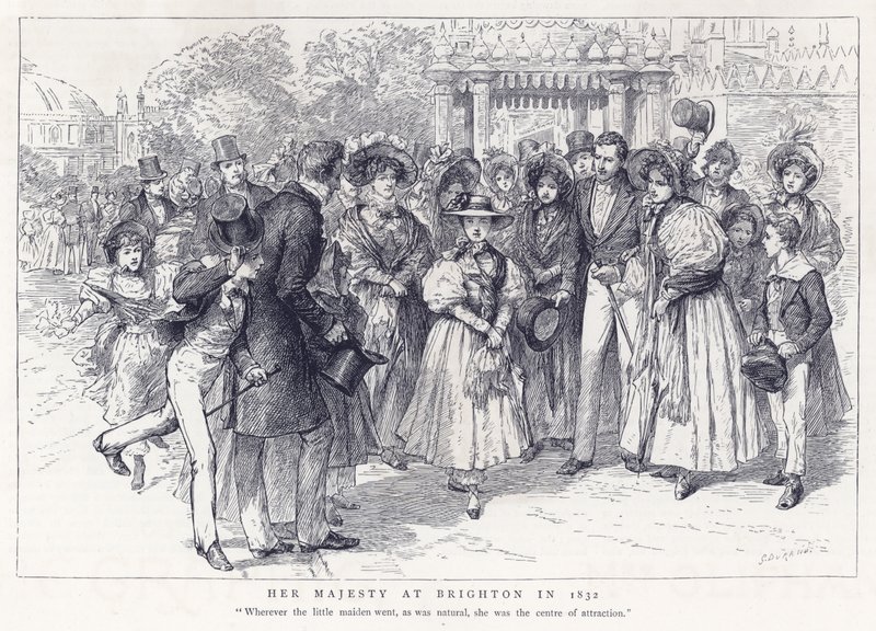 Su Majestad en Brighton en 1832 de English School