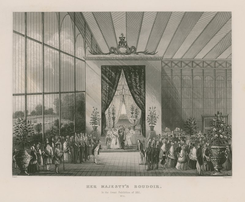 Boudoir de Su Majestad en la Gran Exposición de 1851 de English School