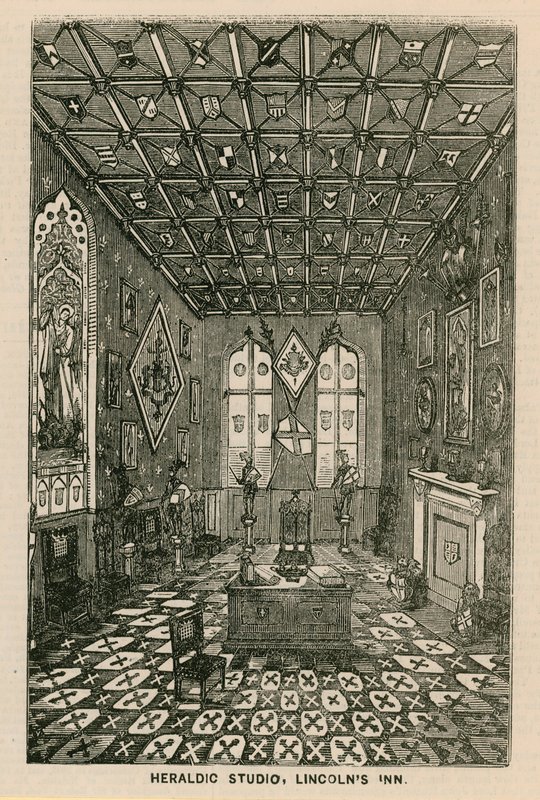 Estudio Heráldico, Lincolns Inn, Londres de English School