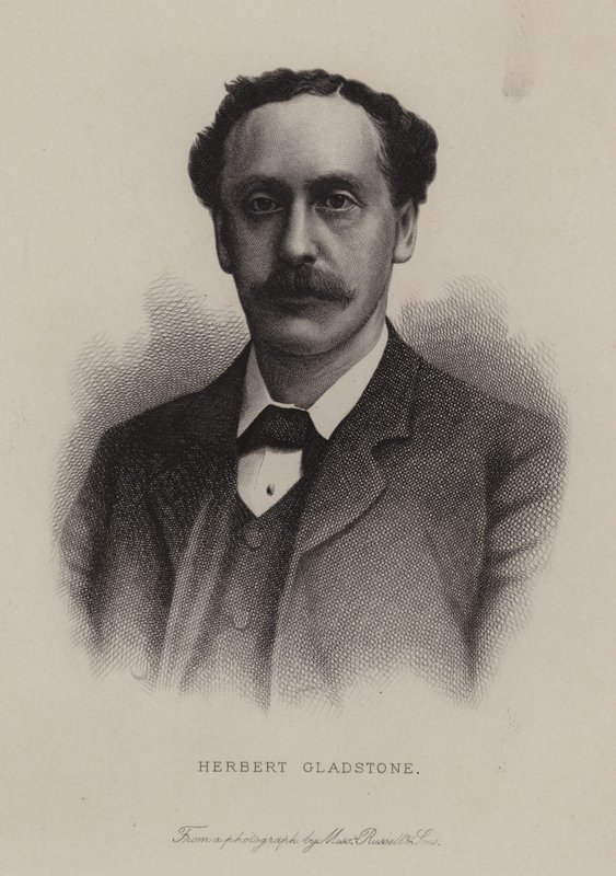 Herbert Gladstone, político británico de English School