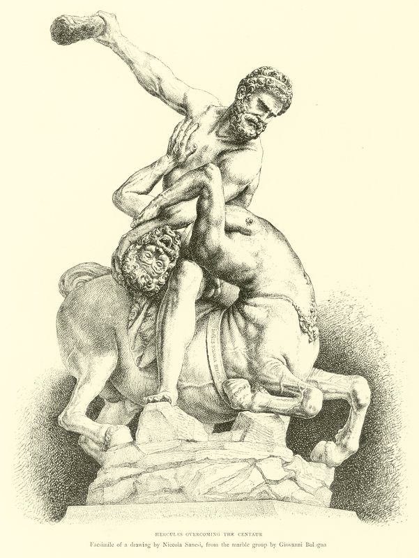Hércules venciendo al Centauro de English School