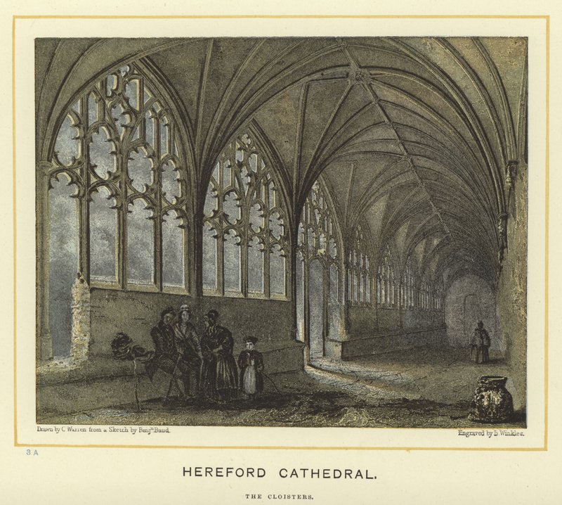 Catedral de Hereford, los claustros de English School