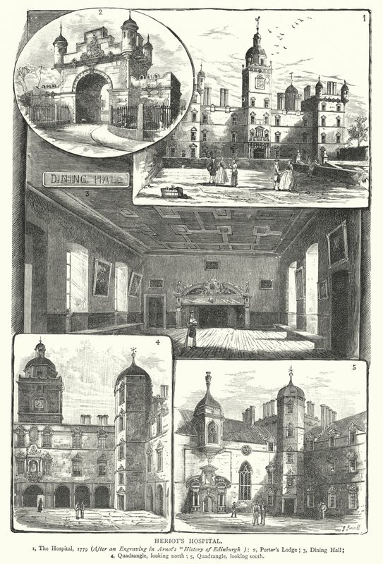 Hospital de Heriot (grabado) de English School