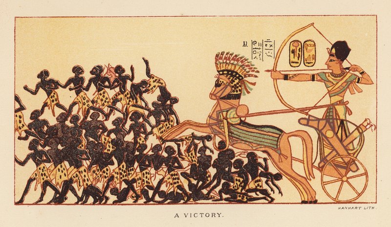 Heródoto: Una victoria (litografía en color) de English School