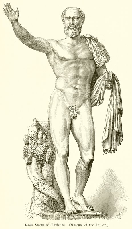 Estatua Heroica de Pupieno (Museo del Louvre) de English School