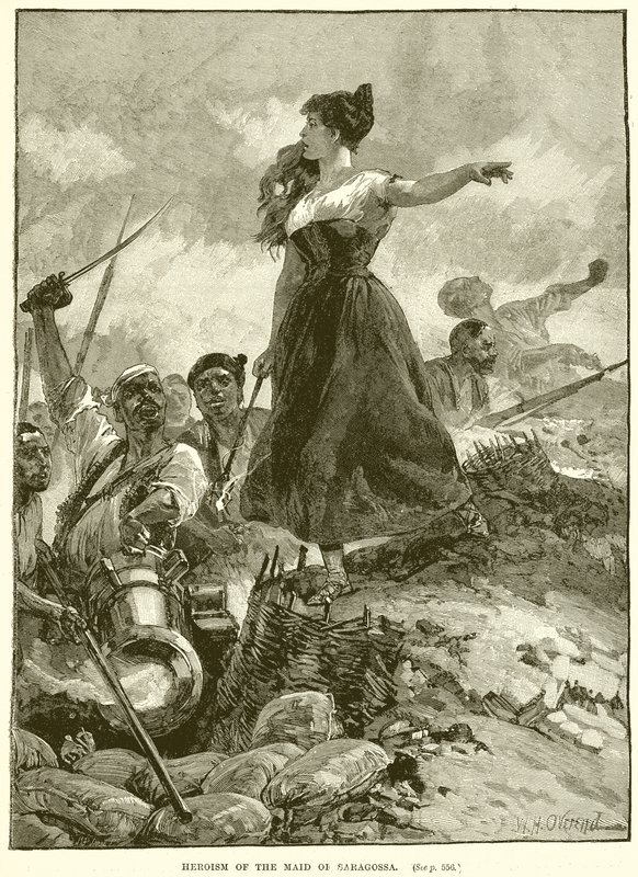 Heroísmo de la doncella de Zaragoza de English School