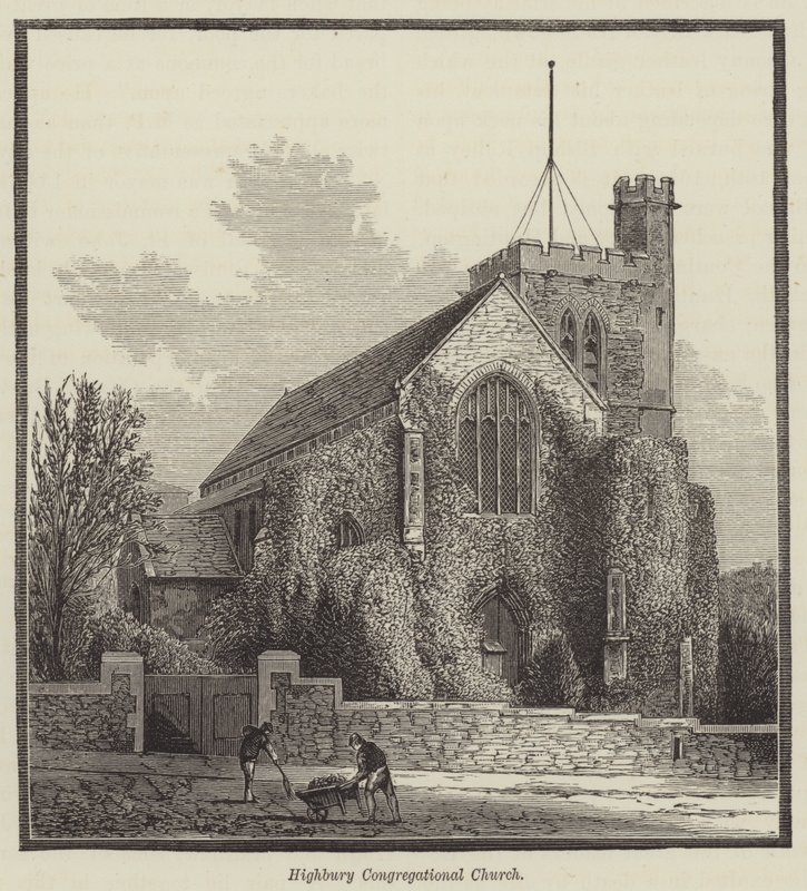 Iglesia Congregacional de Highbury (grabado) de English School