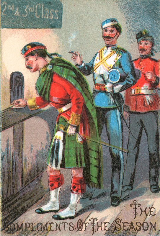 Montañés militar, Tarjeta de Navidad de English School