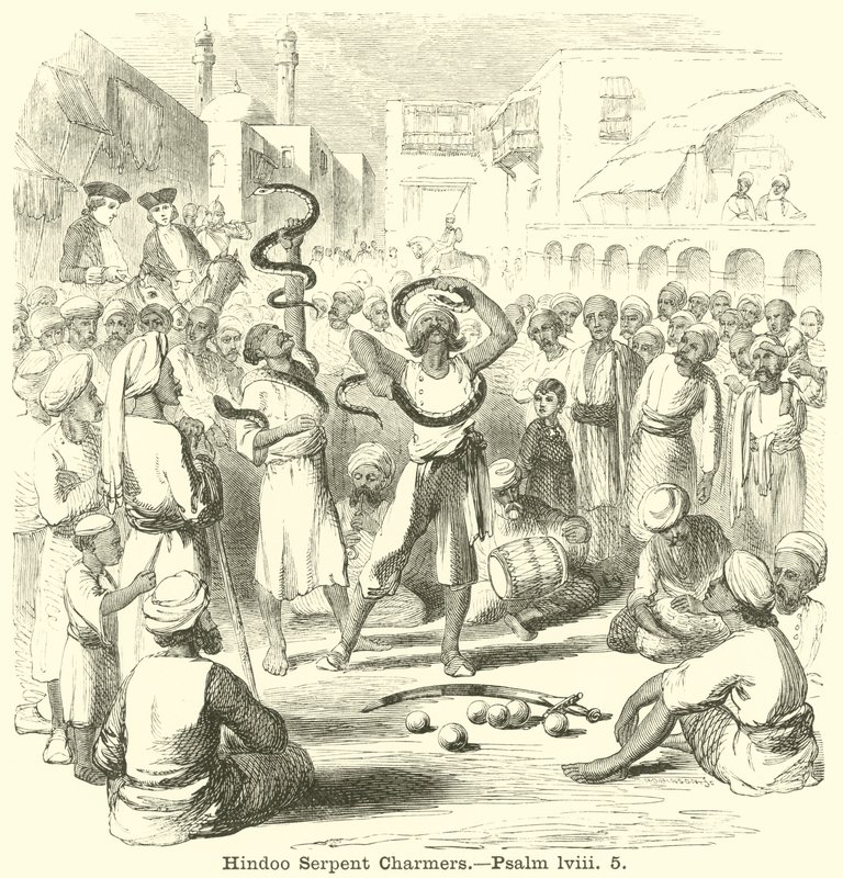 Encantadores de serpientes hindúes de English School