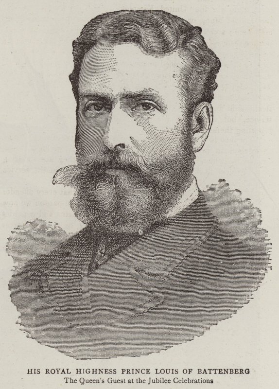 Su Alteza Real el Príncipe Luis de Battenberg de English School