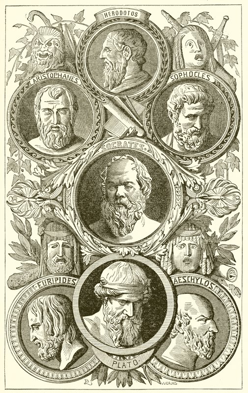 Historiadores, filósofos y dramaturgos de la antigua Grecia de English School
