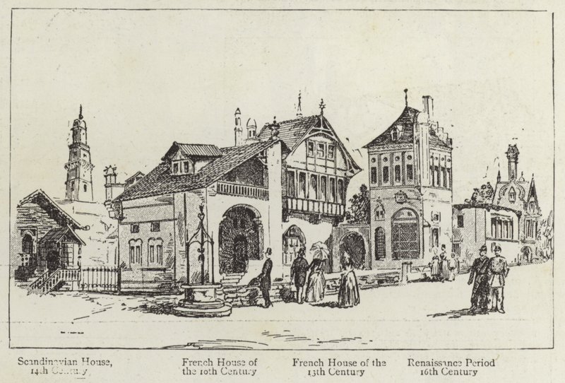 Historia de las viviendas humanas en la Exposición de París de English School
