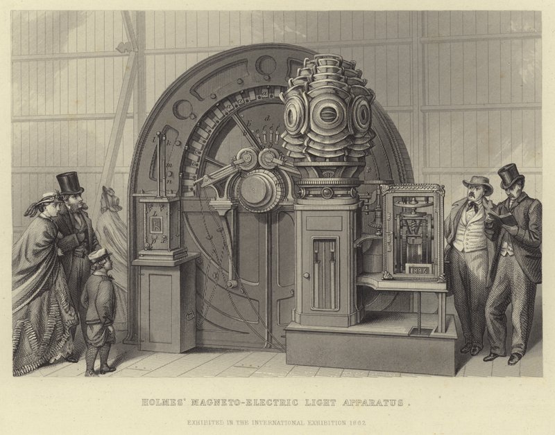 Aparato de luz electromagnética de Holmes de English School