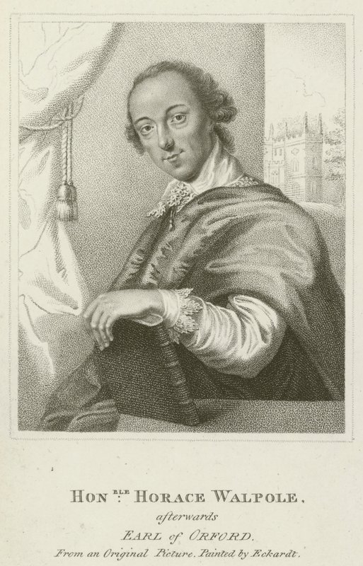 Honorable Horace Walpole, después Conde de Orford (grabado) de English School