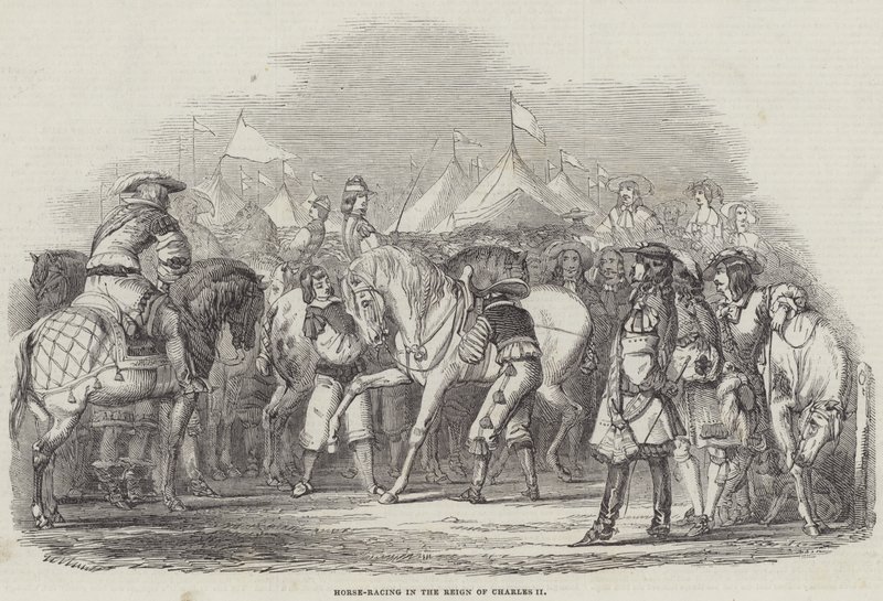 Carreras de caballos en el reinado de Carlos II de English School