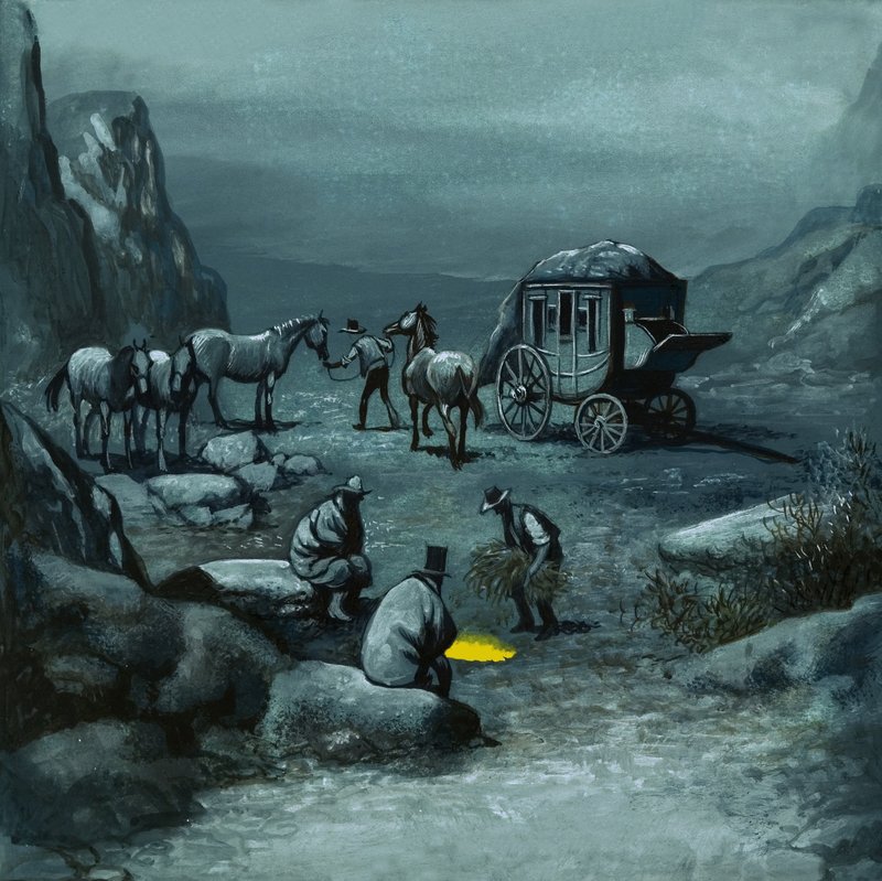 Los caballos se cambiaban durante el viaje de English School