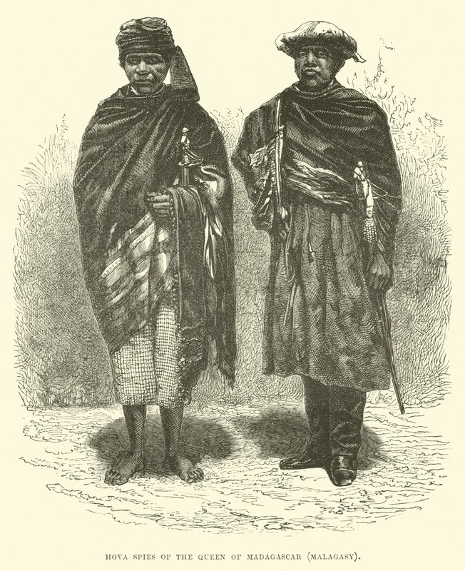 Espías Hova de la Reina de Madagascar, malgache de English School