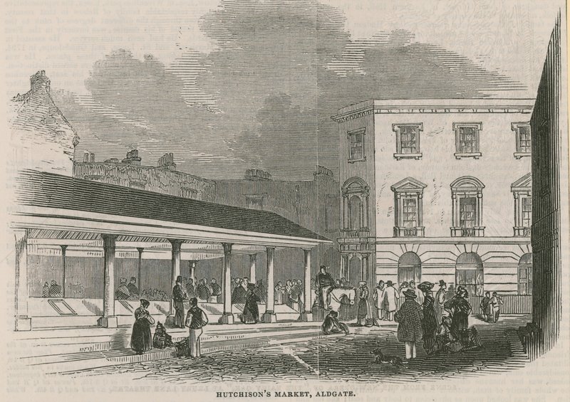 Mercado de Hutchinson, Aldgate, Londres de English School