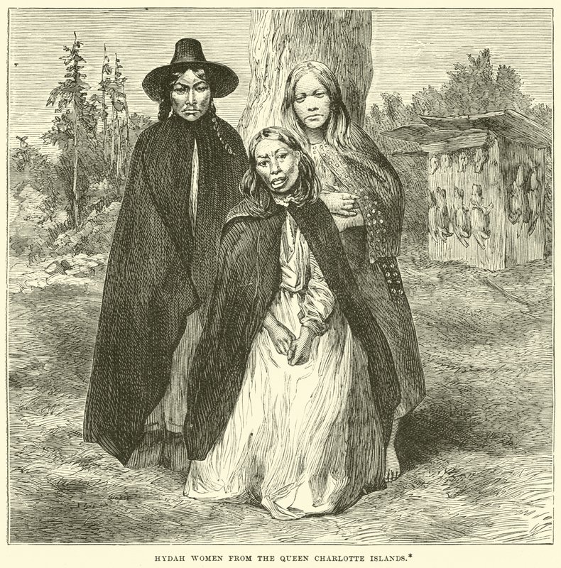 Mujeres Hydah de las Islas de la Reina Carlota de English School