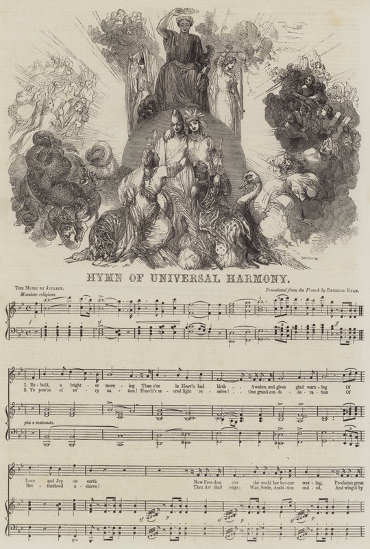 Himno de la Armonía Universal (grabado) de English School