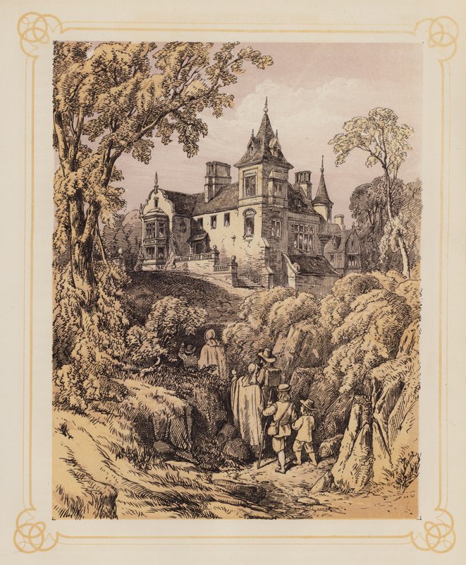 Ilustración para El progreso del peregrino de Bunyan (litografía) de English School